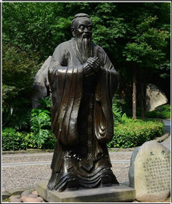 大型孔子銅雕