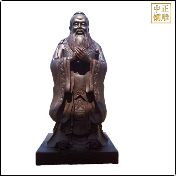孔子銅雕塑神像